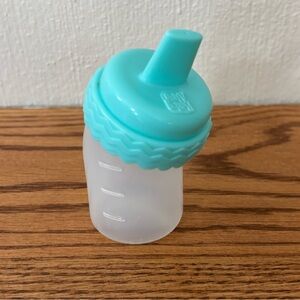 BABY ALIVE Turquoise Replacement Fillable Bottle Flat Nipple Screw Top